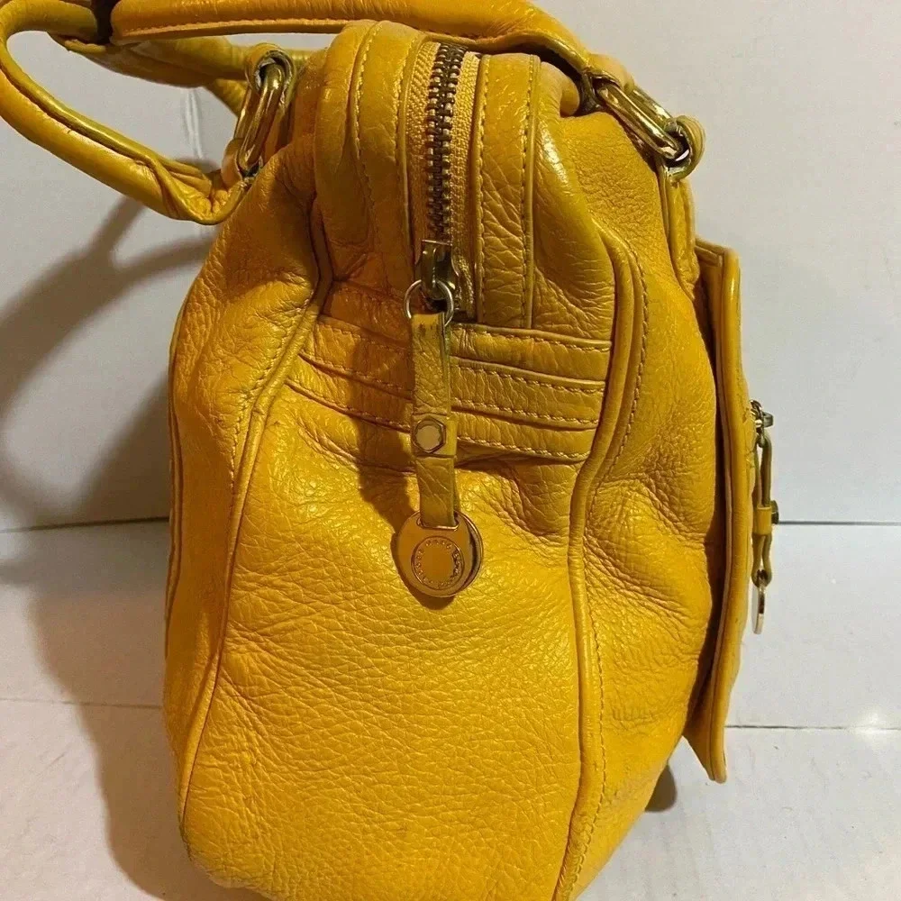 Marc By Marc Jacobs yellow leather satchel handbag